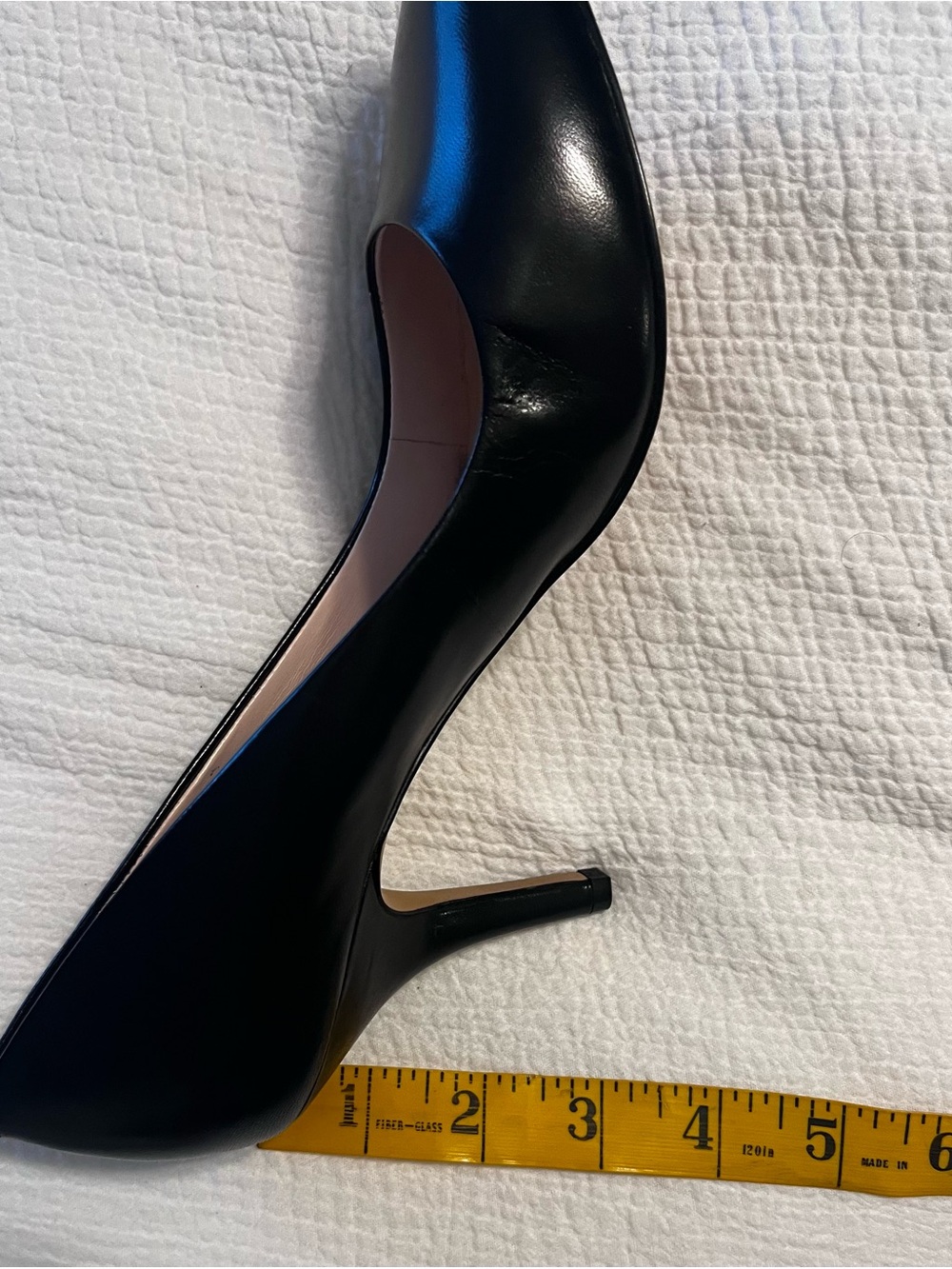 NIB INC International Concepts Zitah Black Leather Pointed-Toe Pump 8.5 - Picture 7 of 11